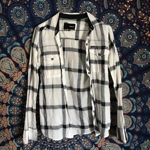 Hurley Button Up Long Sleeve Top